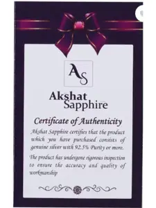 AKSHAT SAPPHIRE Men Sterling Silver Link Bracelet