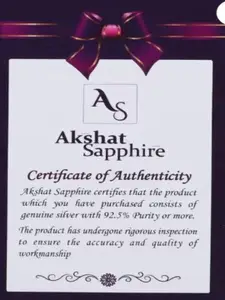 AKSHAT SAPPHIRE Men Sterling Silver Link Bracelet