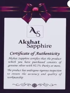 AKSHAT SAPPHIRE Men Sterling Silver Link Bracelet