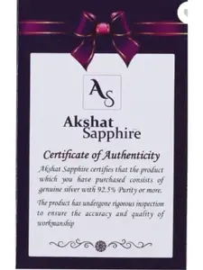 AKSHAT SAPPHIRE Men Sterling Silver Link Bracelet