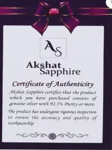 AKSHAT SAPPHIRE Men Sterling Silver Link Bracelet