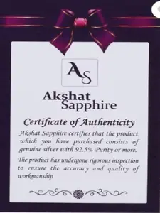 AKSHAT SAPPHIRE Men Sterling Silver Wraparound Bracelet