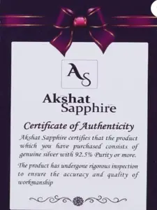 AKSHAT SAPPHIRE Men Sterling Silver Wraparound Bracelet