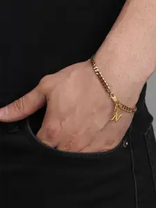 AKSHAT SAPPHIRE Men Sterling Silver Link Bracelet