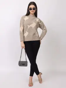 Lory Women Woollen Turtle Neck Pullover Sweaters