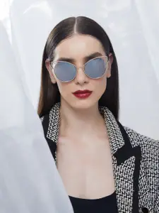 HAUTE SAUCE by  Campus Sutra HAUTE SAUCE by Campus Sutra Women Cateye Sunglasses with Polarised Lens AW24_HSSG1376