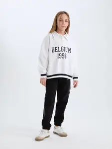 DeFacto Girls Typography Printed Pullover