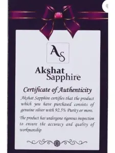 AKSHAT SAPPHIRE Men Sterling Silver Link Bracelet