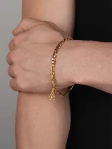 AKSHAT SAPPHIRE Men Sterling Silver Link Bracelet