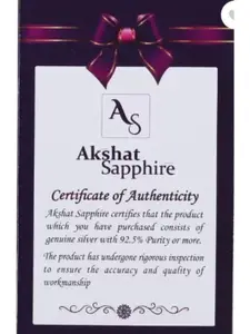 AKSHAT SAPPHIRE Men Sterling Silver Link Bracelet