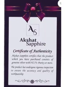 AKSHAT SAPPHIRE Men Sterling Silver Link Bracelet