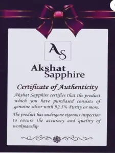 AKSHAT SAPPHIRE Men Sterling Silver Link Bracelet