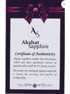 AKSHAT SAPPHIRE Men Sterling Silver Link Bracelet