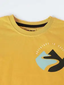 max Boys Graphic Printed Round Neck Cotton T-shirt