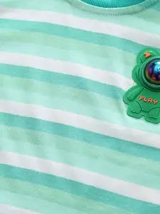 INCLUD Boys Striped T-shirt with Shorts