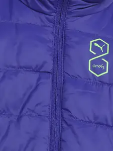 one8 x PUMA Boys Colourblocked Reversible Outdoor Puffer Jacket with Patchwork
