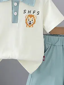 INCLUD Boys Printed T-shirt with Shorts