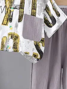 INCLUD Boys Printed Shirt with Trousers