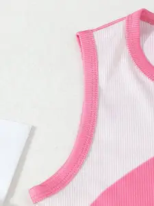 INCLUD Girls Colourblocked Top with Trousers