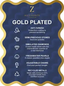 Accessorize 14k Gold-Plated Spherical Pendants with Chains