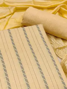 Peachmode Striped Pure Cotton Unstitched Dress Material