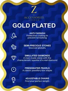 Accessorize 14k Gold-Plated Quartz Pendant With Chain