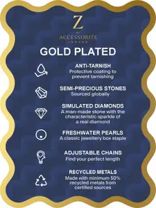 Accessorize 14k Gold-Plated Cubic Zirconia Necklace