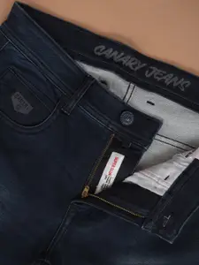 Canary London Men Smart Skinny Fit Low-Rise Light Fade Stretchable Jeans