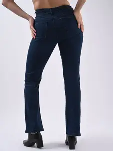 Kraus Jeans Women Flared High-Rise Stretchable Jeans