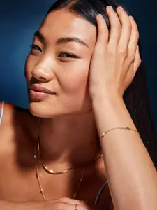 Accessorize 14K Gold-Plated Beaded Wraparound Bracelet