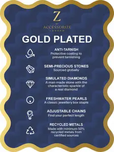 Accessorize 14K Gold-Plated Teardrop Shaped Studs