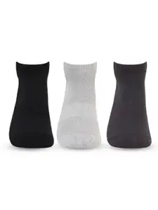 Bonjour Pack of 3 Men Bamboo Sports Ankle-Length Socks