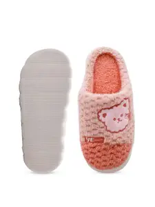 JENNA Women Self Design Fur Winter Room Slippers
