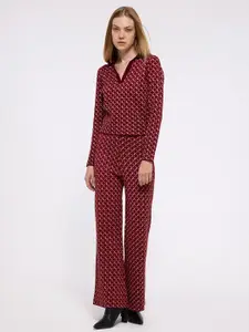 COVER STORY Women Geometric Printed Pullover Sweaters