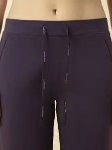 Van Heusen Women Violet Solid Smart Tech+ Easy Stain Release Lounge Pant