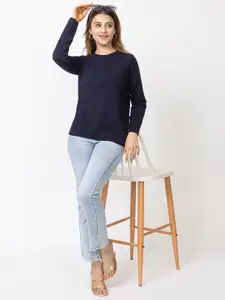 DressBerry Women Round Neck Pullover Sweater