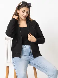 DressBerry Women Hooded Front-Open Sweatshirt