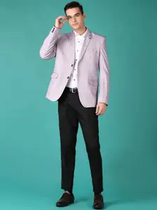 V-Mart Notched Lapel Collar Single Breasted Blazer