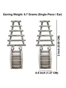 Efulgenz Silver-Plated Contemporary Studs