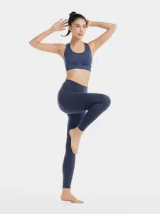 Domyos By Decathlon Women Workout Lightly Padded Seamless Full Coverage Super Support Bra