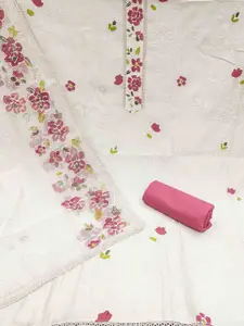 KIMISHA Floral Embroidered Unstitched Dress Material