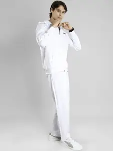 PEPLOS Women Solid Hooded Tracksuit