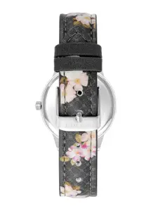 Nine West Women Dial & Leather Straps Analogue Watch NW-2821FLBK