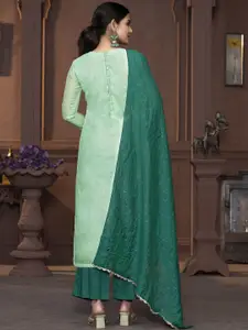 MANVAA Floral Embellished Beads and Stones Modal Cotton Unstitched Dress Material