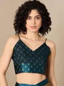 Saree mall Linen Blend Ready to Wear Bagh Sarees