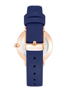 Nine West Women Dial & Leather Straps Analogue Watch NW-2346RGBL