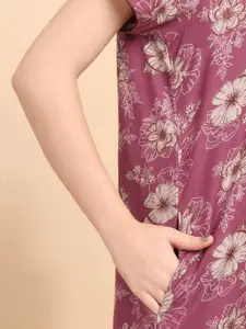 Sweet Dreams Floral Printed Pure Cotton Maxi Nightdress