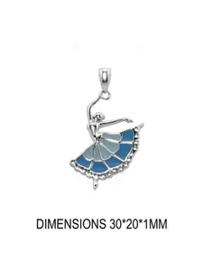 925 SILLER Rhodium-Plated Contemporary Pendants