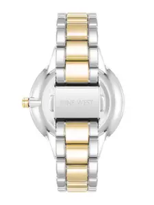 Nine West Women Dial & Bracelet Style Straps Analogue Watch NW-2099BKTT