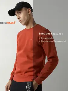 Wildcraft Men Solid Round Neck Cotton Pullover Sweatshirt